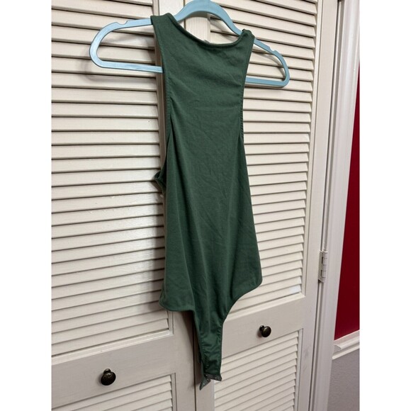 Lush Round Neck Bodysuit- Hunter Green SZ M - Picture 5 of 5